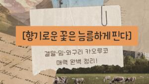 [향기로운 꽃은 늠름하게 핀다] 결말·밈·와구리 카오루코 매력 완벽 정리!
